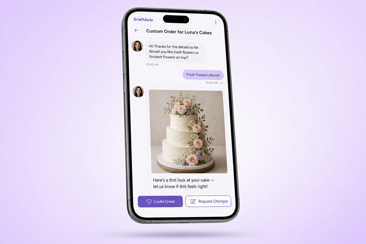 Brand and marketing-site concept board for BriefMade